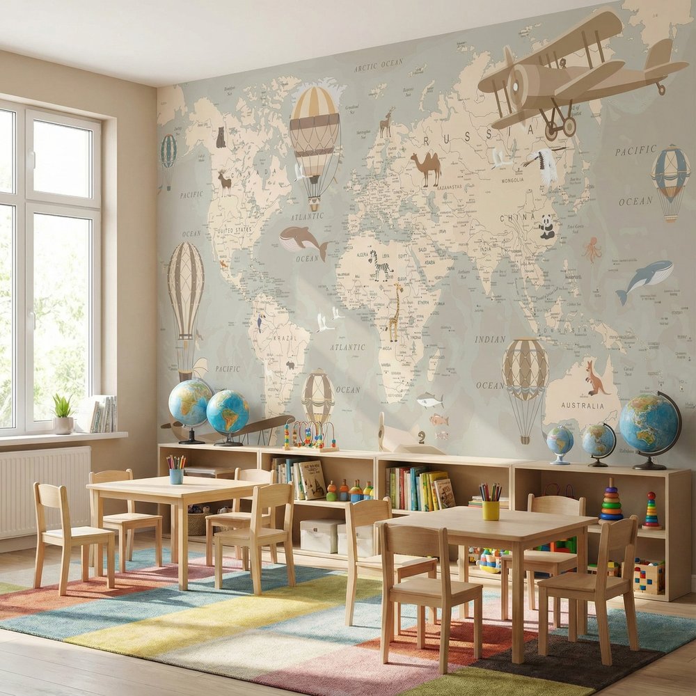 Fotomurali : Mappa del mondo dell'avventuriero