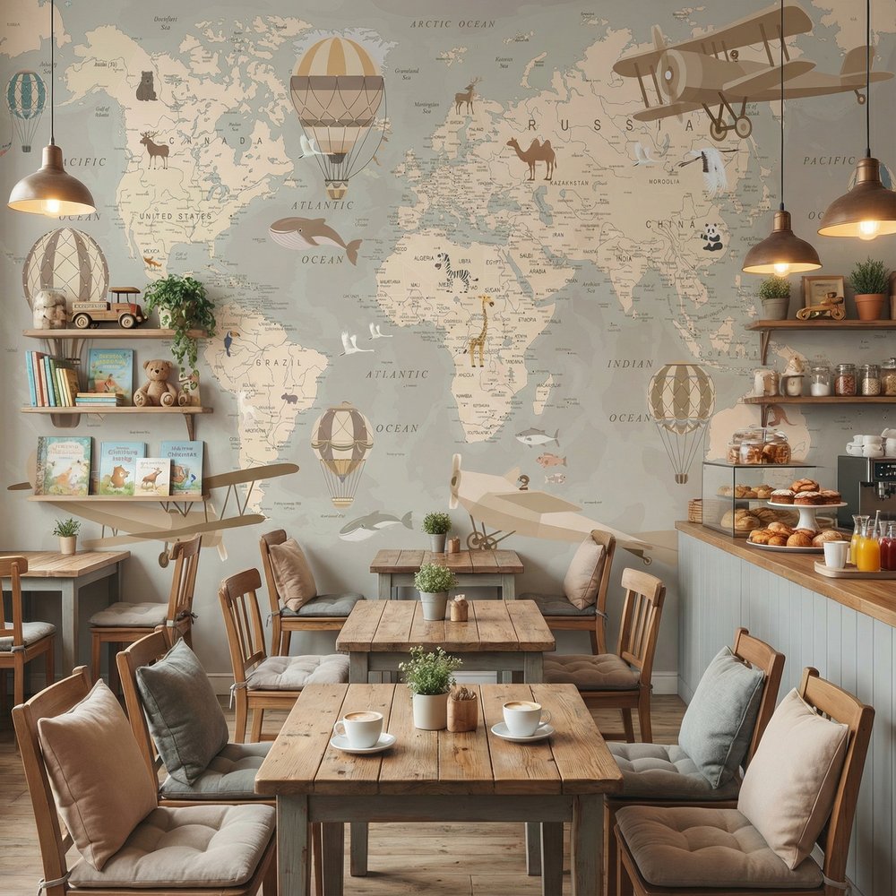 Fotomurali : Mappa del mondo dell'avventuriero