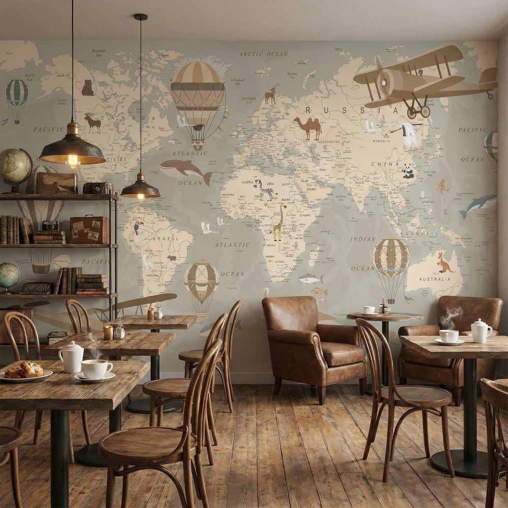 Fotomurali : Mappa del mondo dell'avventuriero