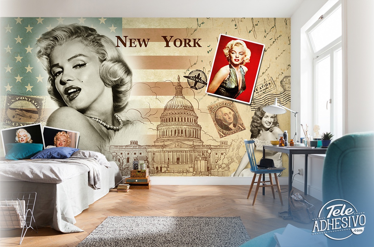 Fotomurali : Collage Marilyn Monroe