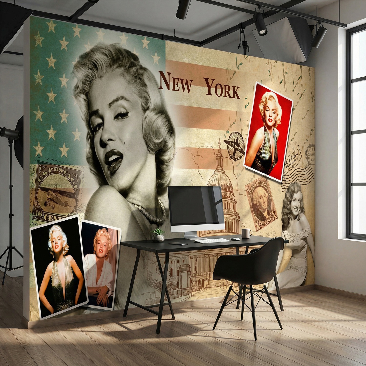 Fotomurali : Collage Marilyn Monroe
