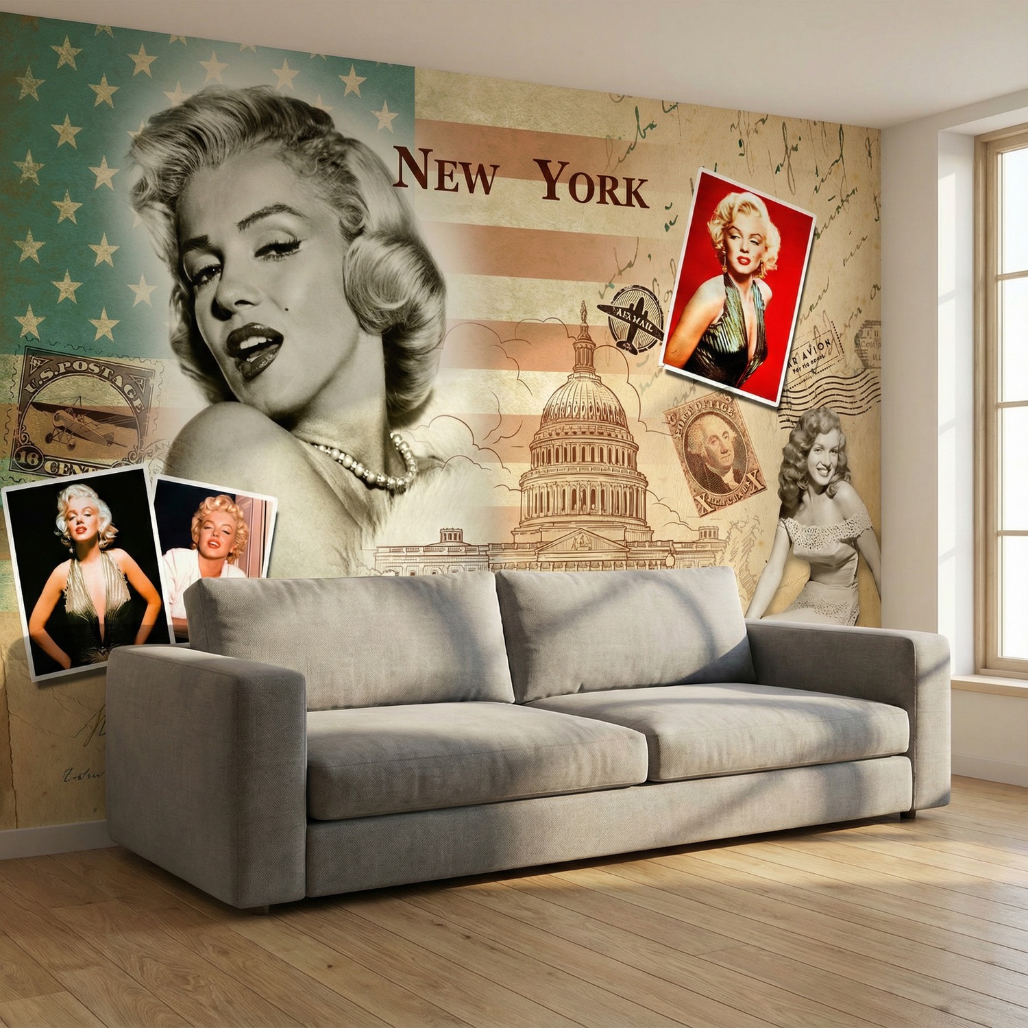Fotomurali : Collage Marilyn Monroe