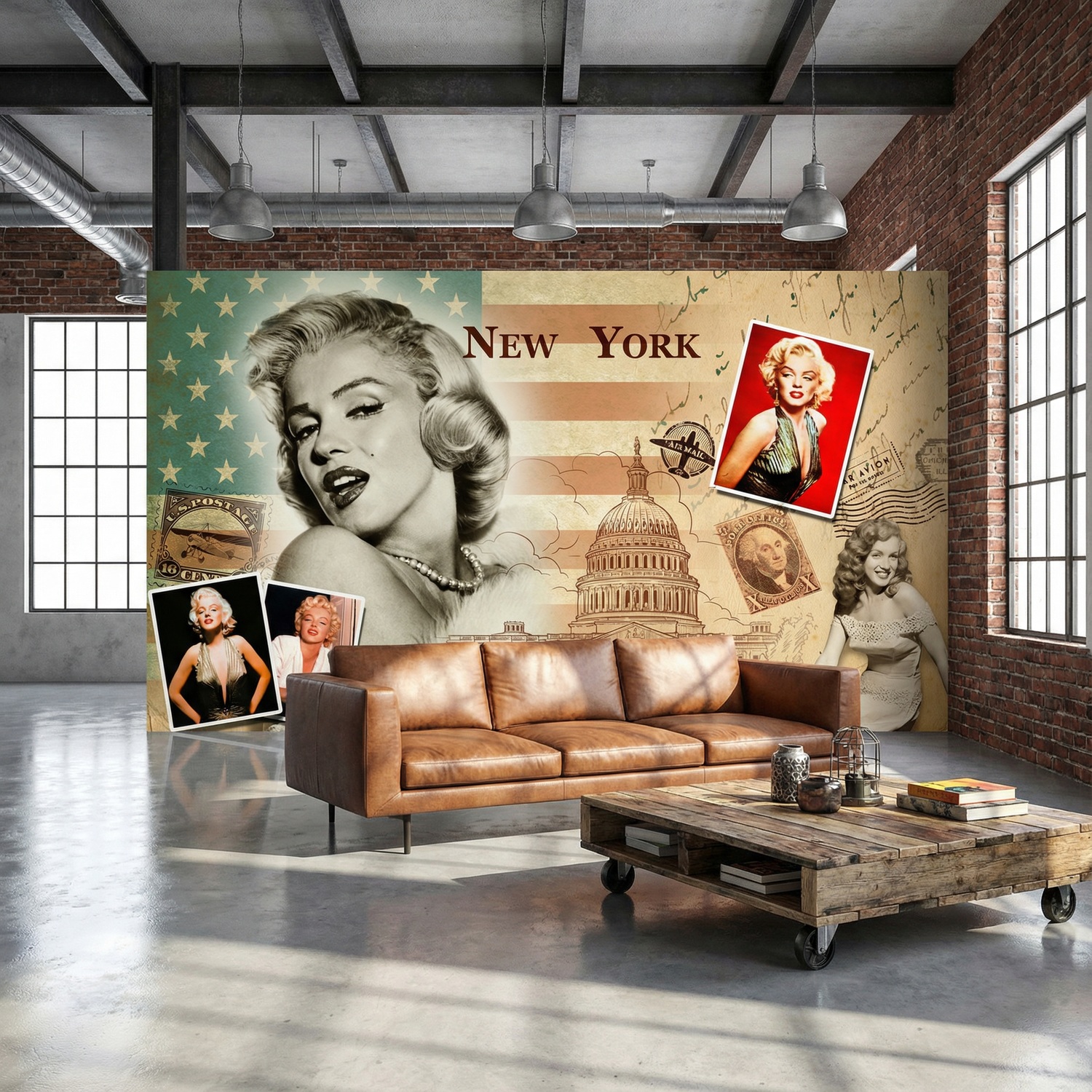Fotomurali : Collage Marilyn Monroe