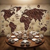 Fotomurali : Mappa del mondo del caff&egrave; 19