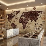 Fotomurali : Mappa del mondo del caff&egrave; 7