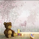 Fotomurali : Unicorno nella foresta  2