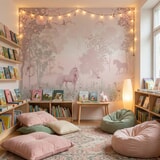 Fotomurali : Unicorno nella foresta  13