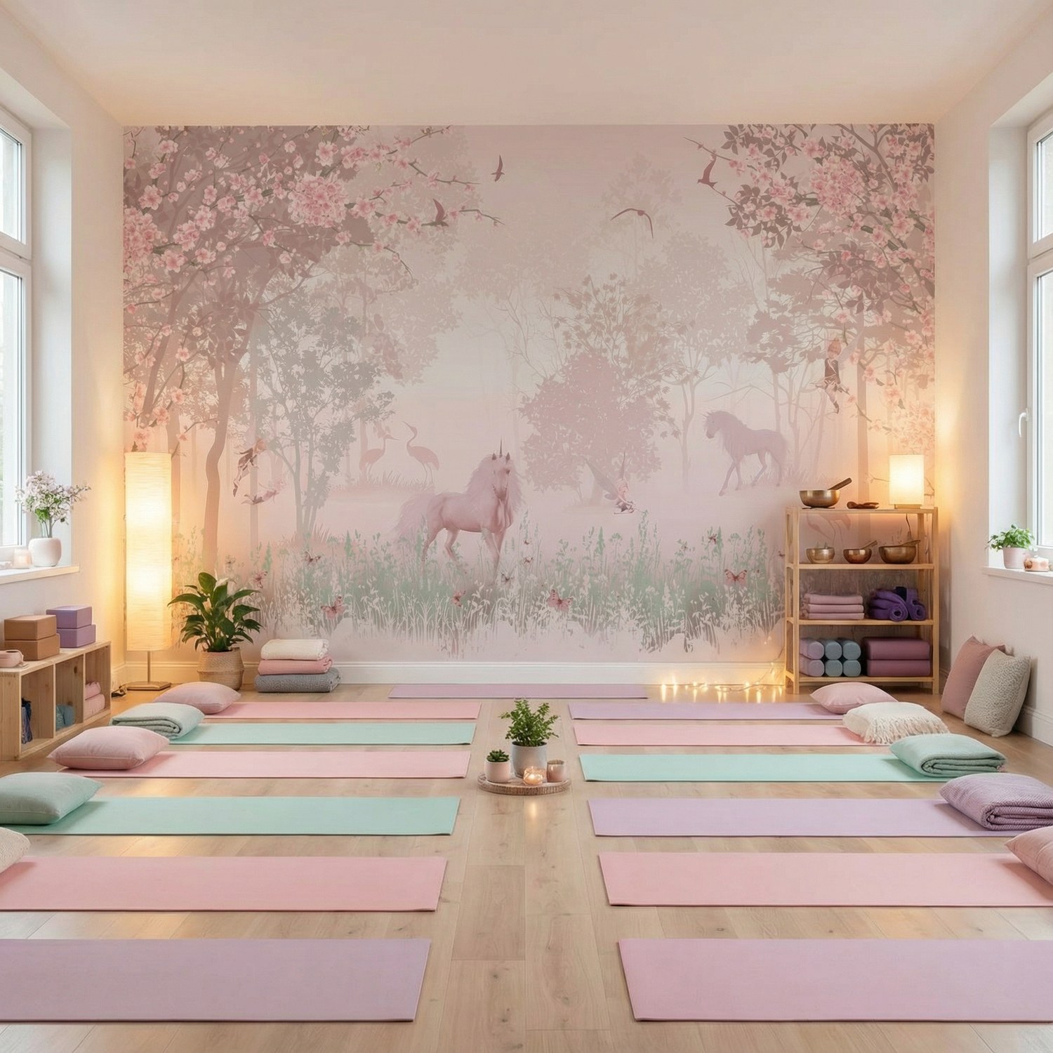 Fotomurali : Unicorno nella foresta 