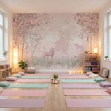 Fotomurali : Unicorno nella foresta  8