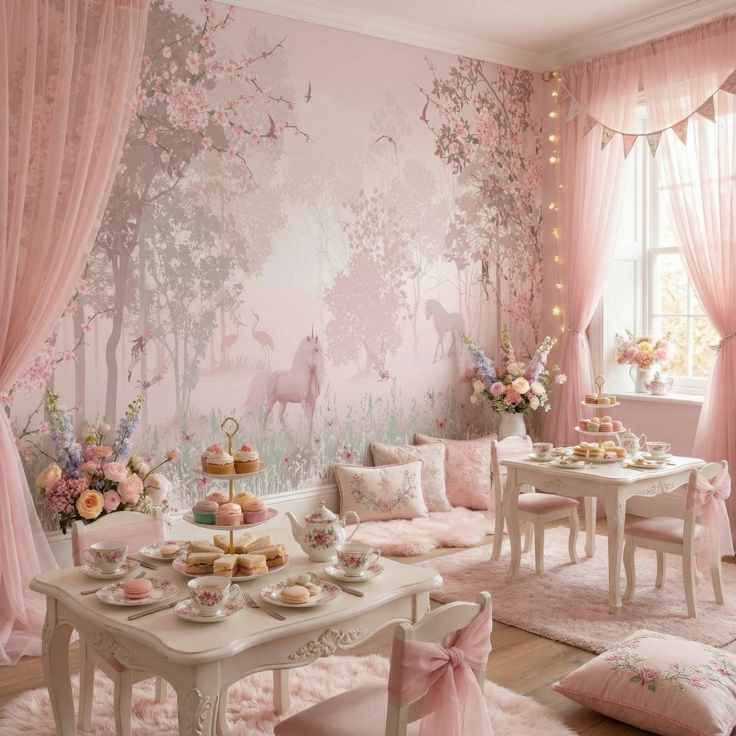 Fotomurali : Unicorno nella foresta 