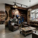 Fotomurali : Vecchia auto in garage 3