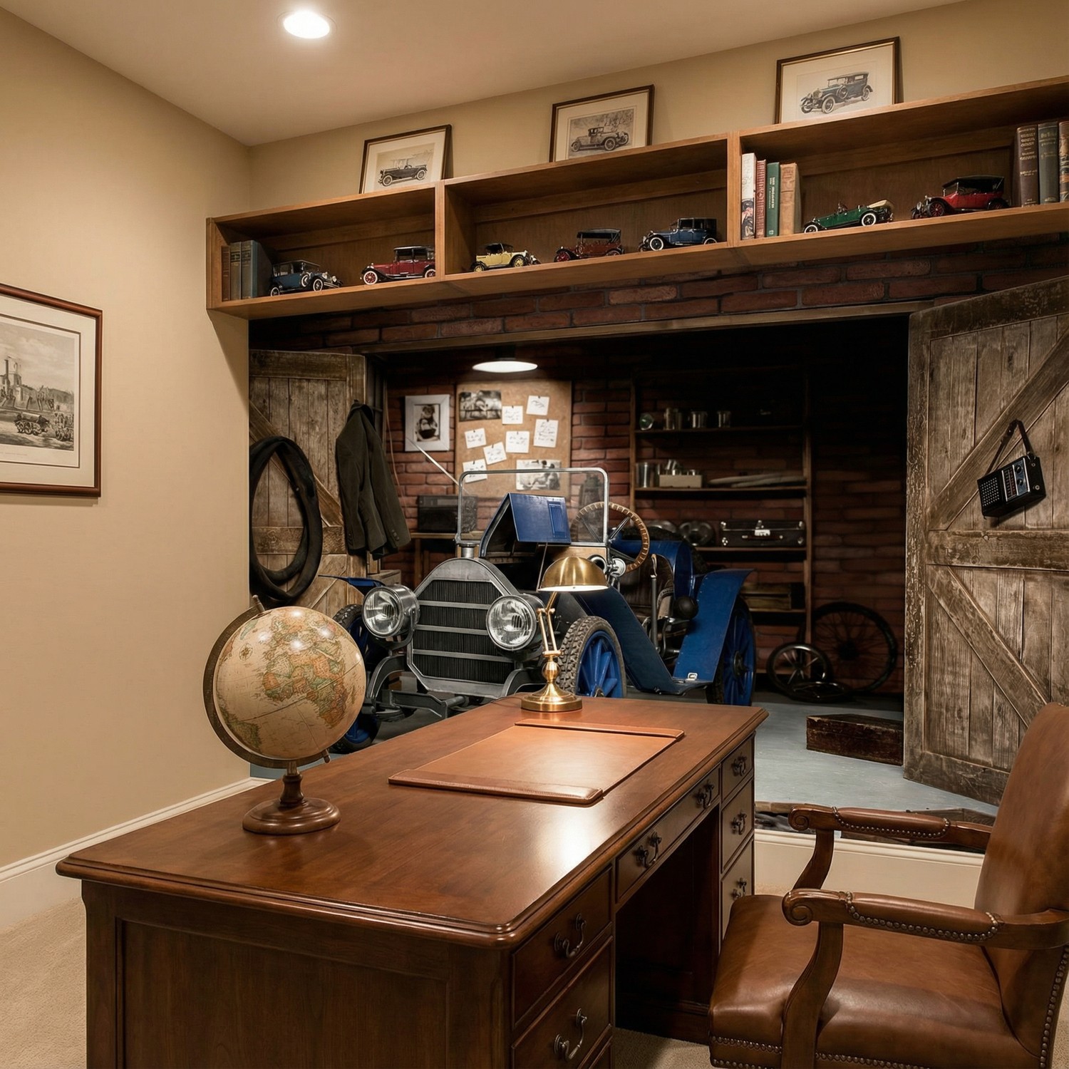 Fotomurali : Vecchia auto in garage