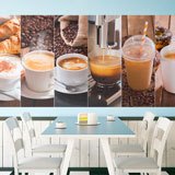 Fotomurali : Collage di caffè e colazione 2