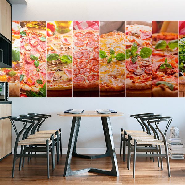 Fotomurali : Pizza collage 0