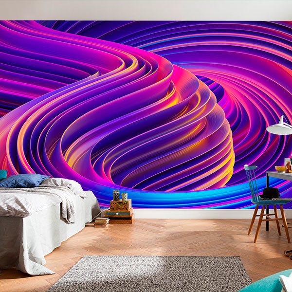 Fotomurali : Spirali viola 0