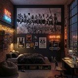 Fotomurali : Lavoratori sulla trave 12