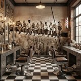 Fotomurali : Lavoratori sulla trave 6