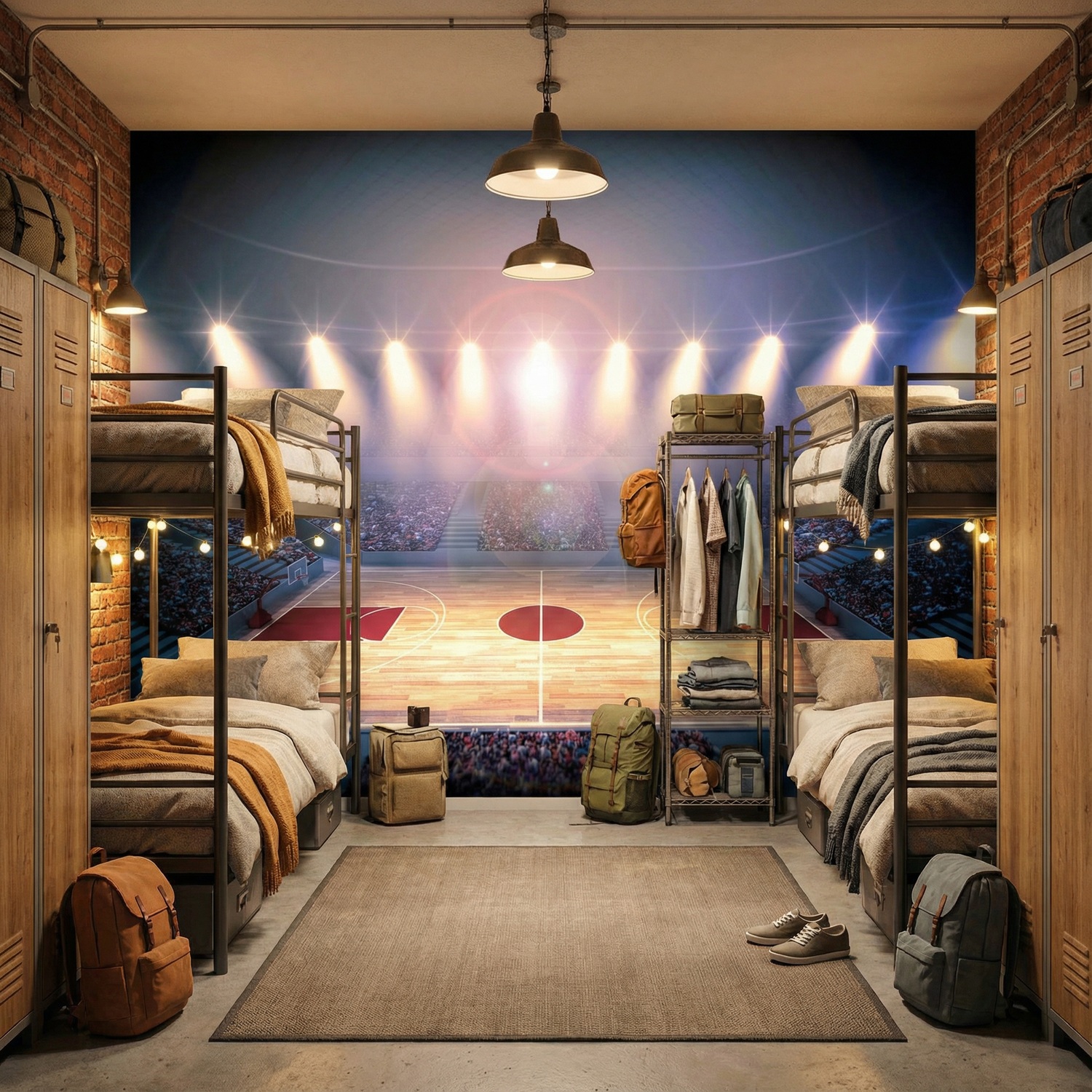 Fotomurali : Campo da basket