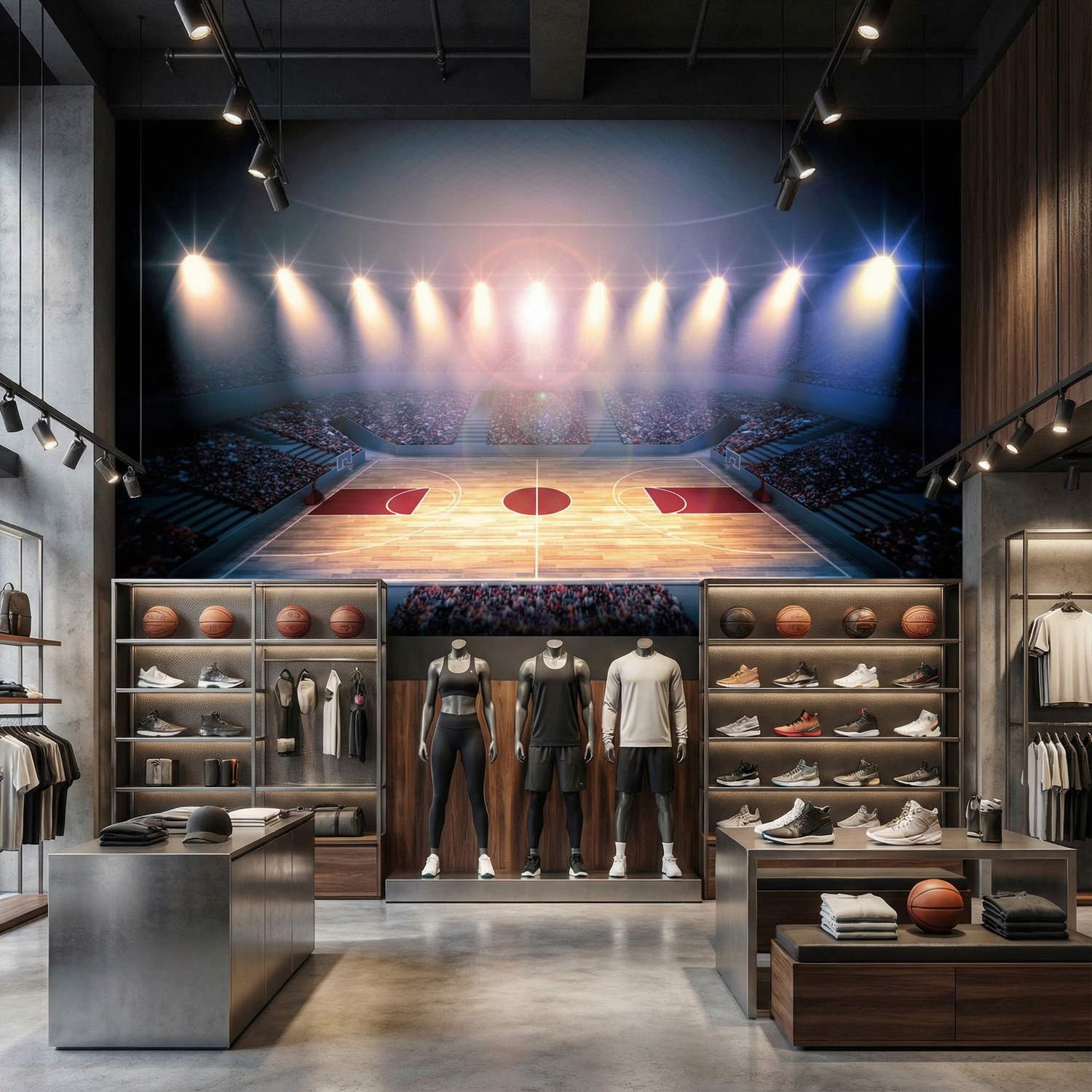 Fotomurali : Campo da basket