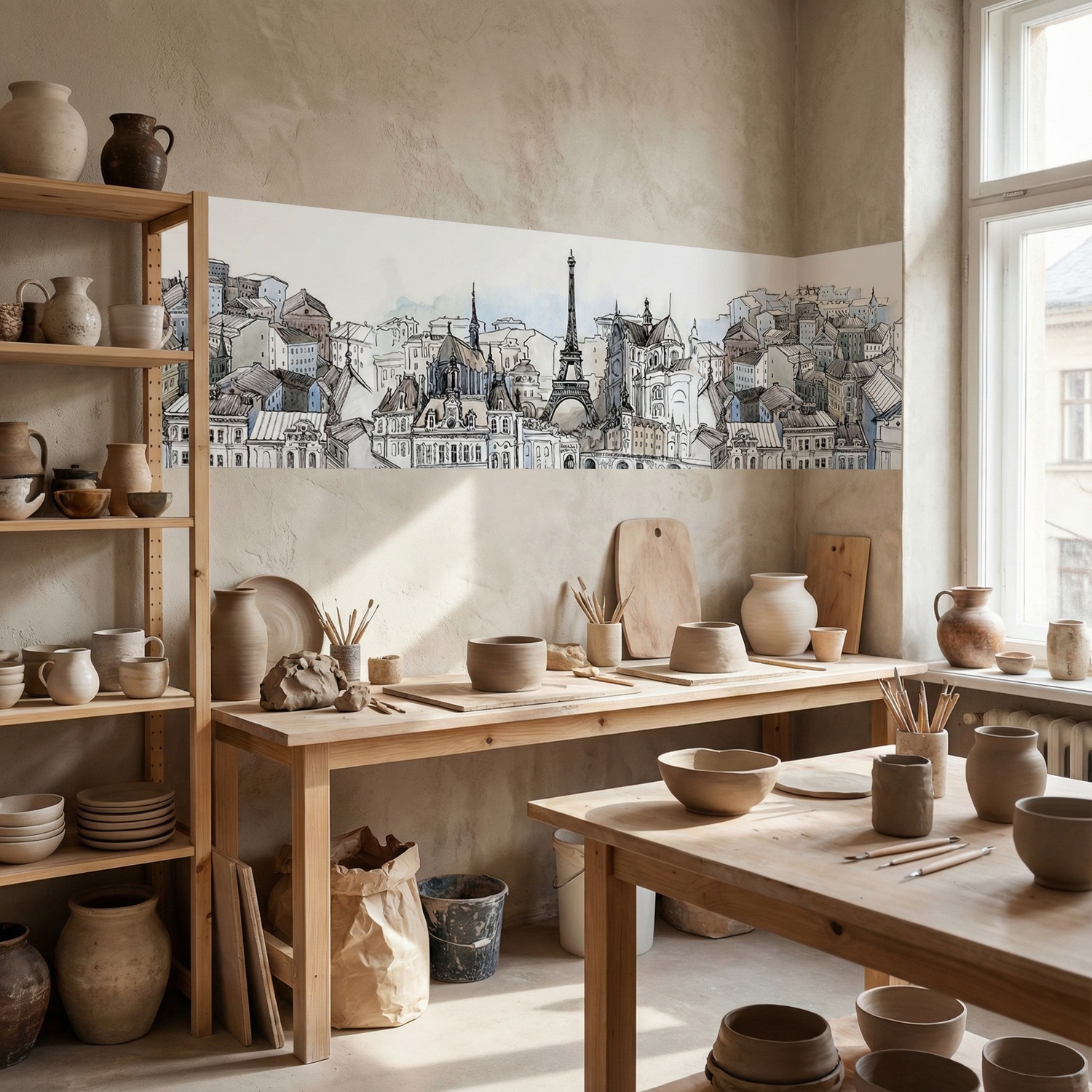 Fotomurali : Disegno di Parigi