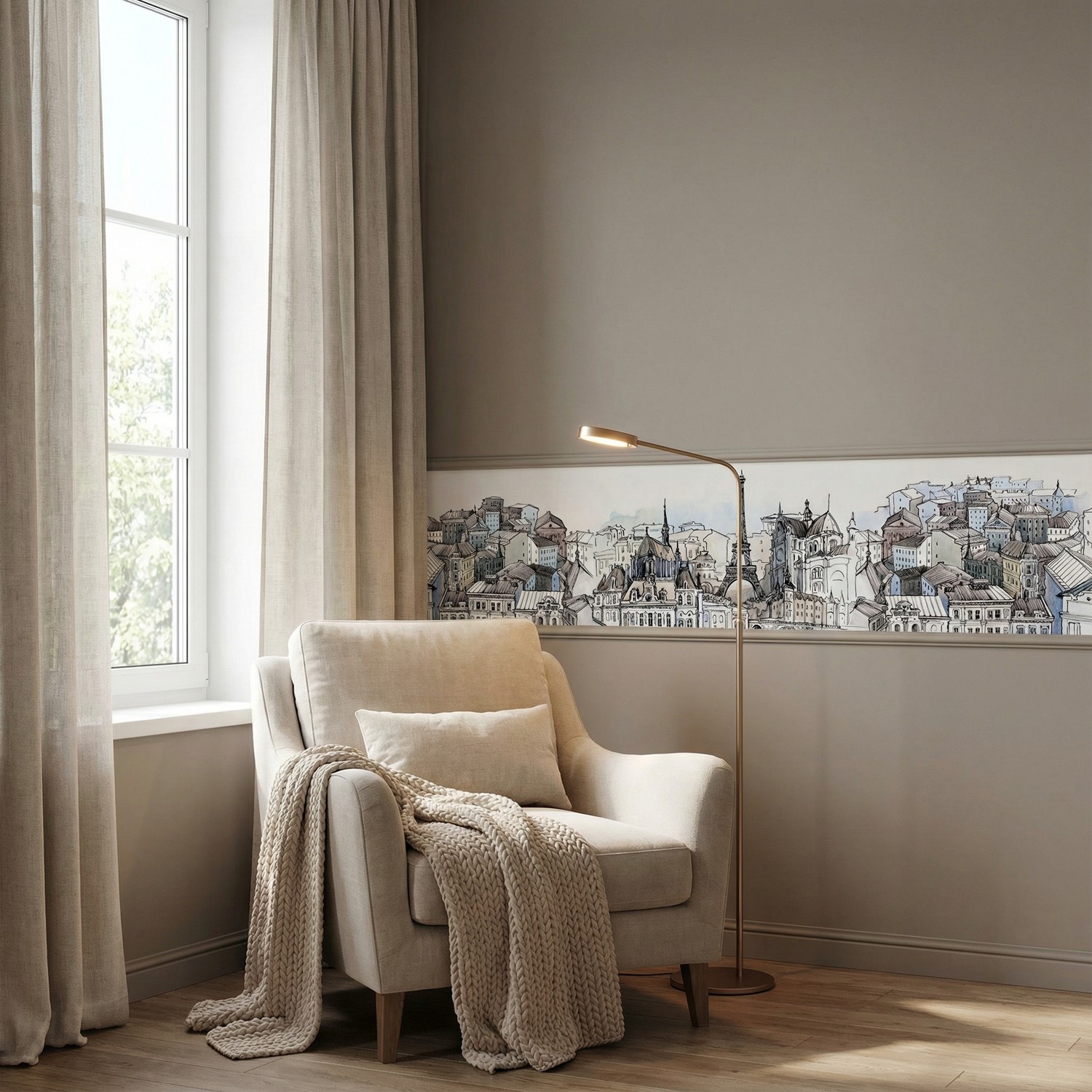 Fotomurali : Disegno di Parigi