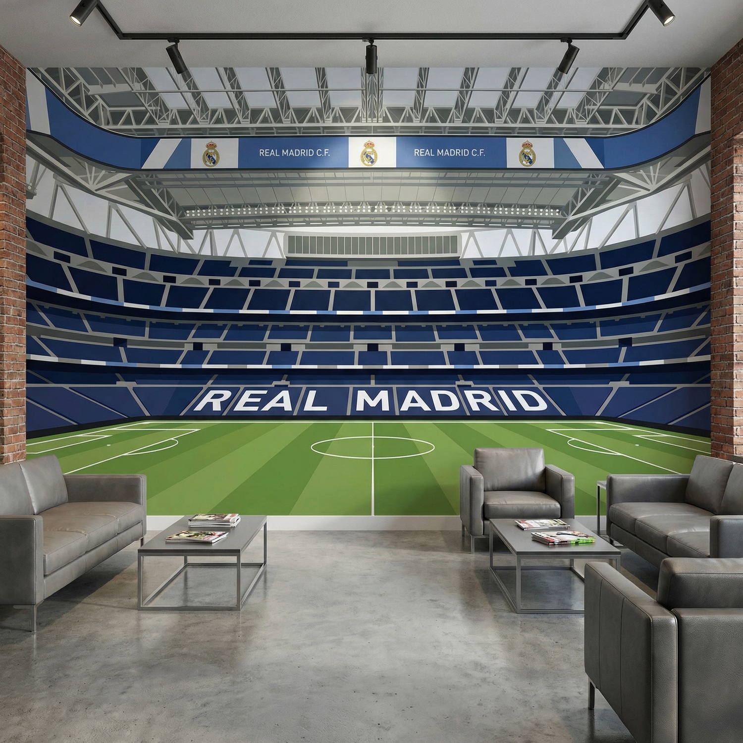 Fotomurali : Interno del nuovo stadio Santiago Bernab&eacute;u del Rea