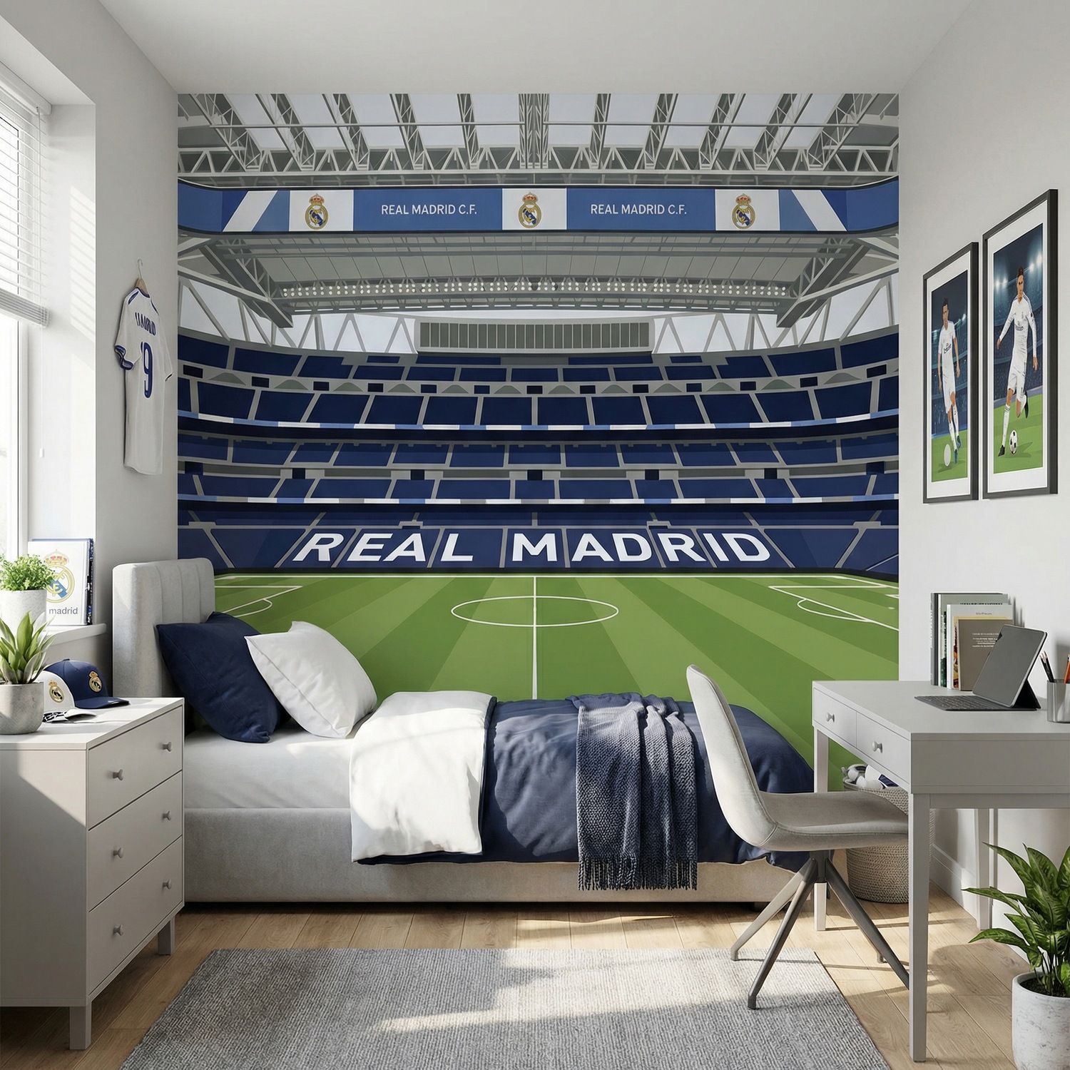 Fotomurali : Fotomurale Illustrazione Stadio Santiago Bernab&eacute;u