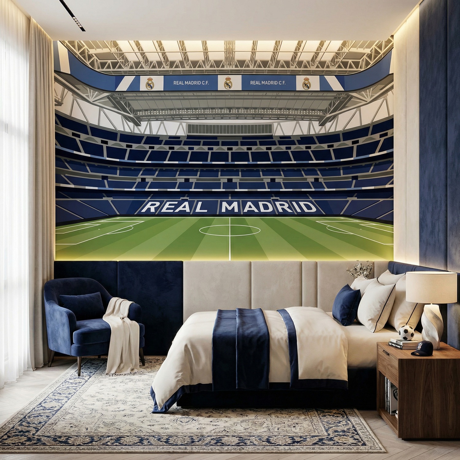 Fotomurali : Interno del nuovo stadio Santiago Bernab&eacute;u del Rea