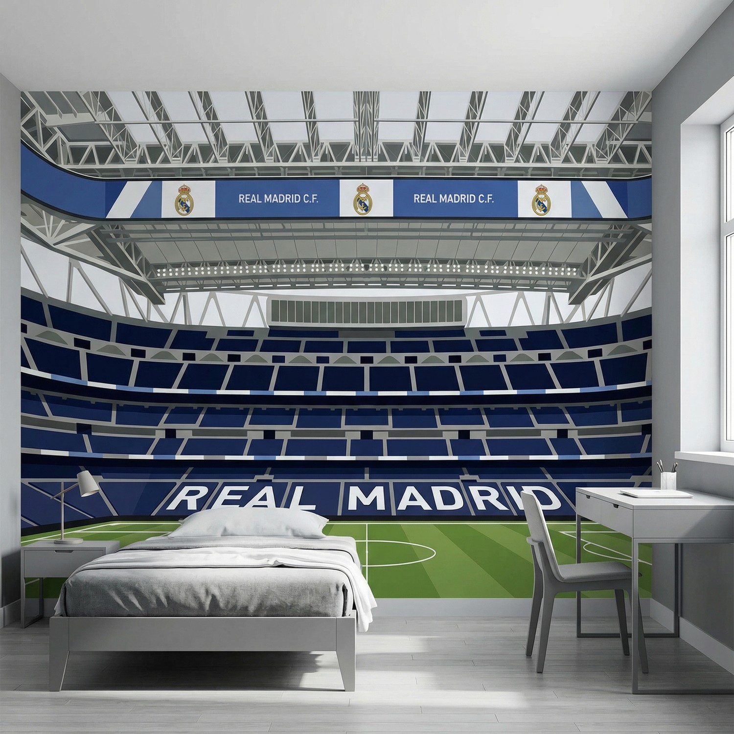 Fotomurali : Fotomurale Illustrazione Stadio Santiago Bernab&eacute;u