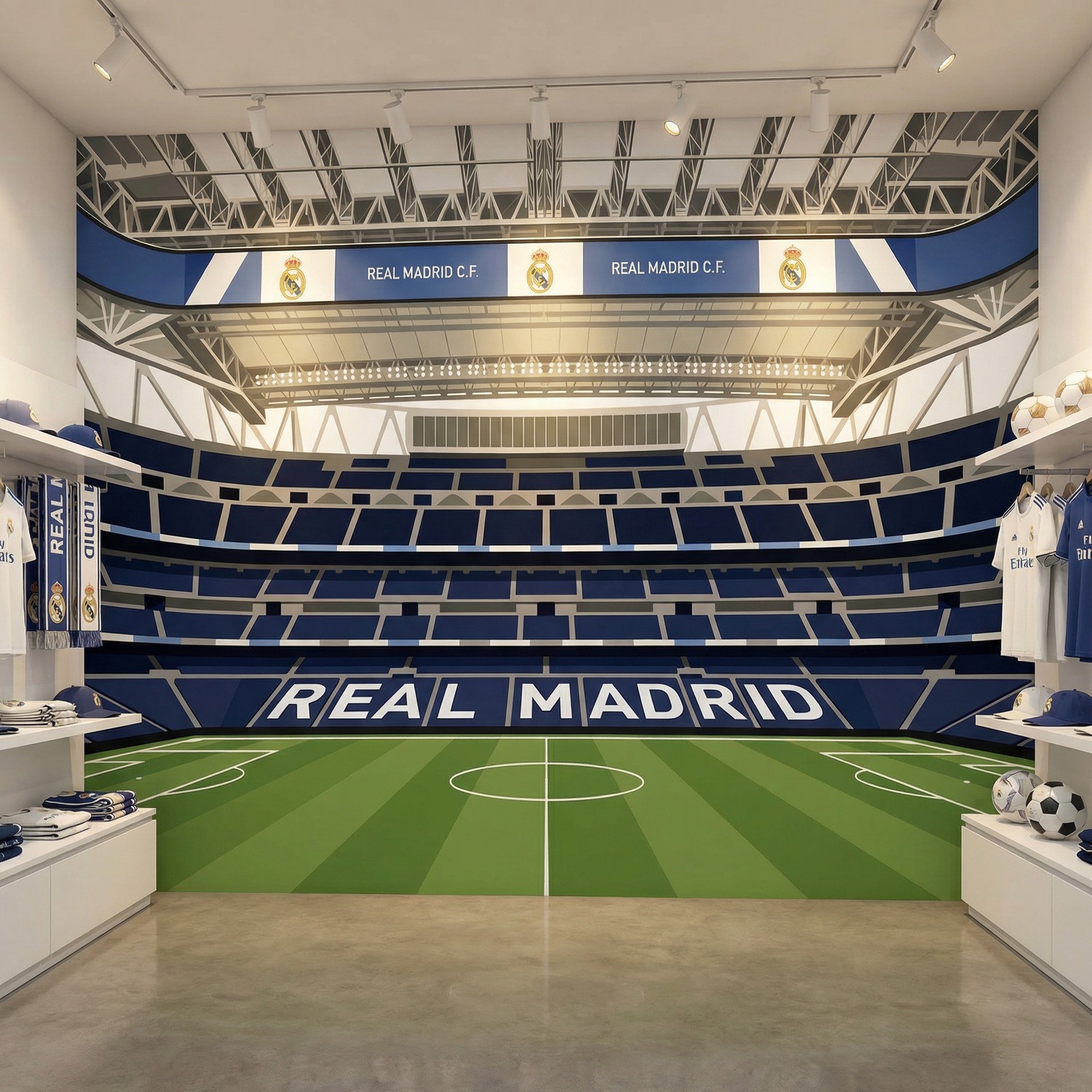 Fotomurali : Interno del nuovo stadio Santiago Bernab&eacute;u del Rea