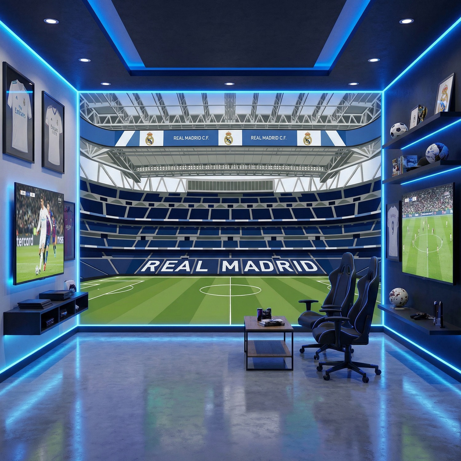 Fotomurali : Interno del nuovo stadio Santiago Bernab&eacute;u del Rea