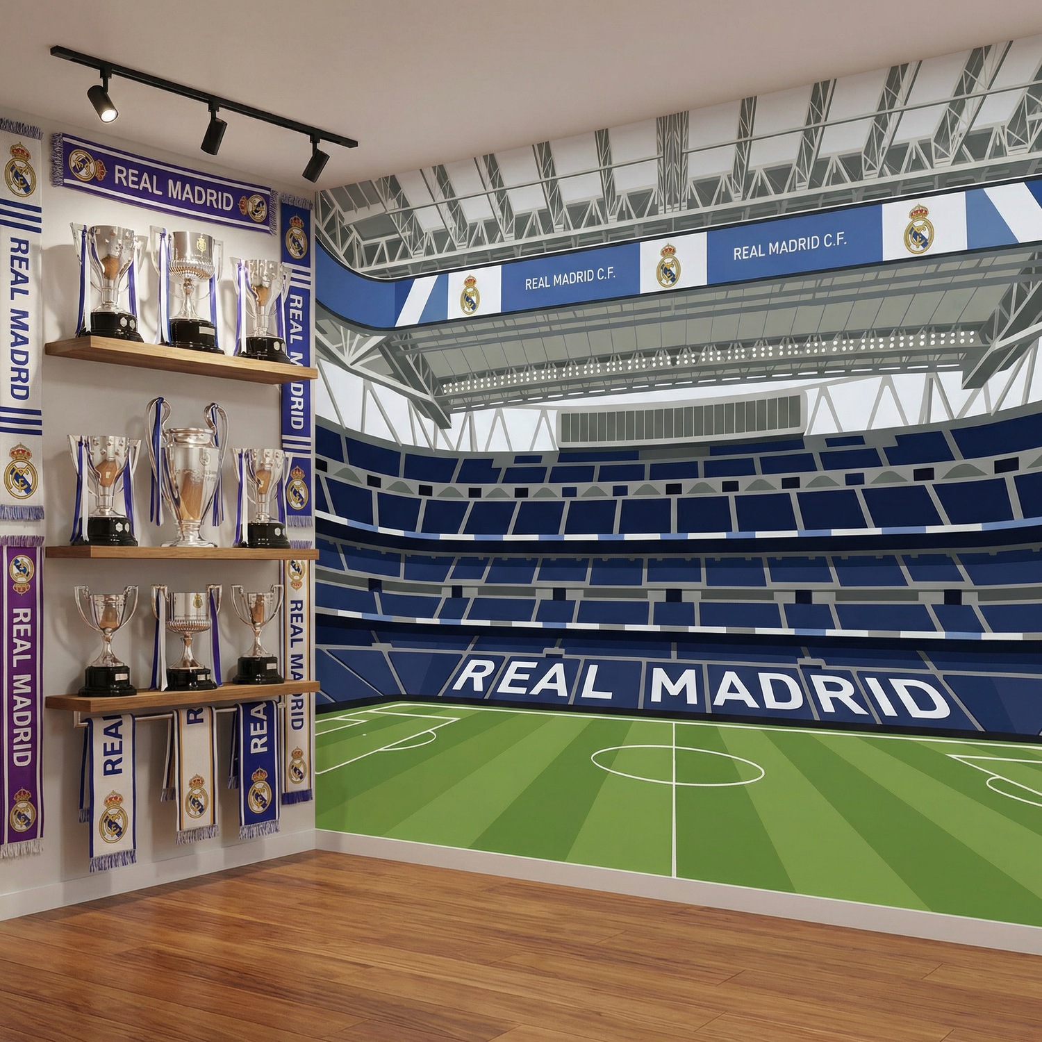 Fotomurali : Fotomurale Illustrazione Stadio Santiago Bernab&eacute;u