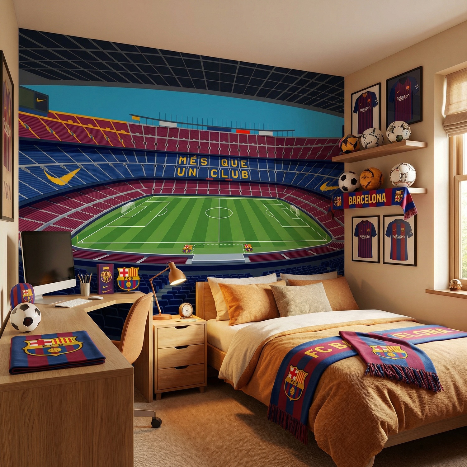 Fotomurali : Fotomurale Illustrazione Stadio Camp Nou