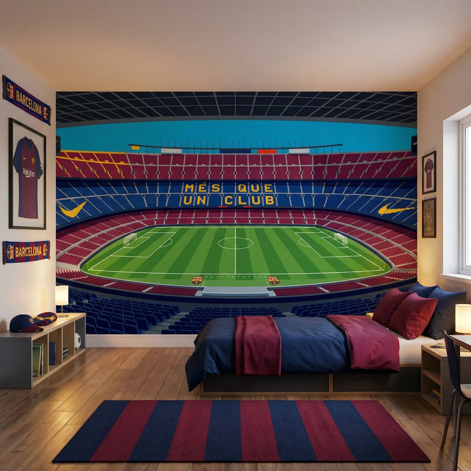 Fotomurali : Fotomurale Illustrazione Stadio Camp Nou