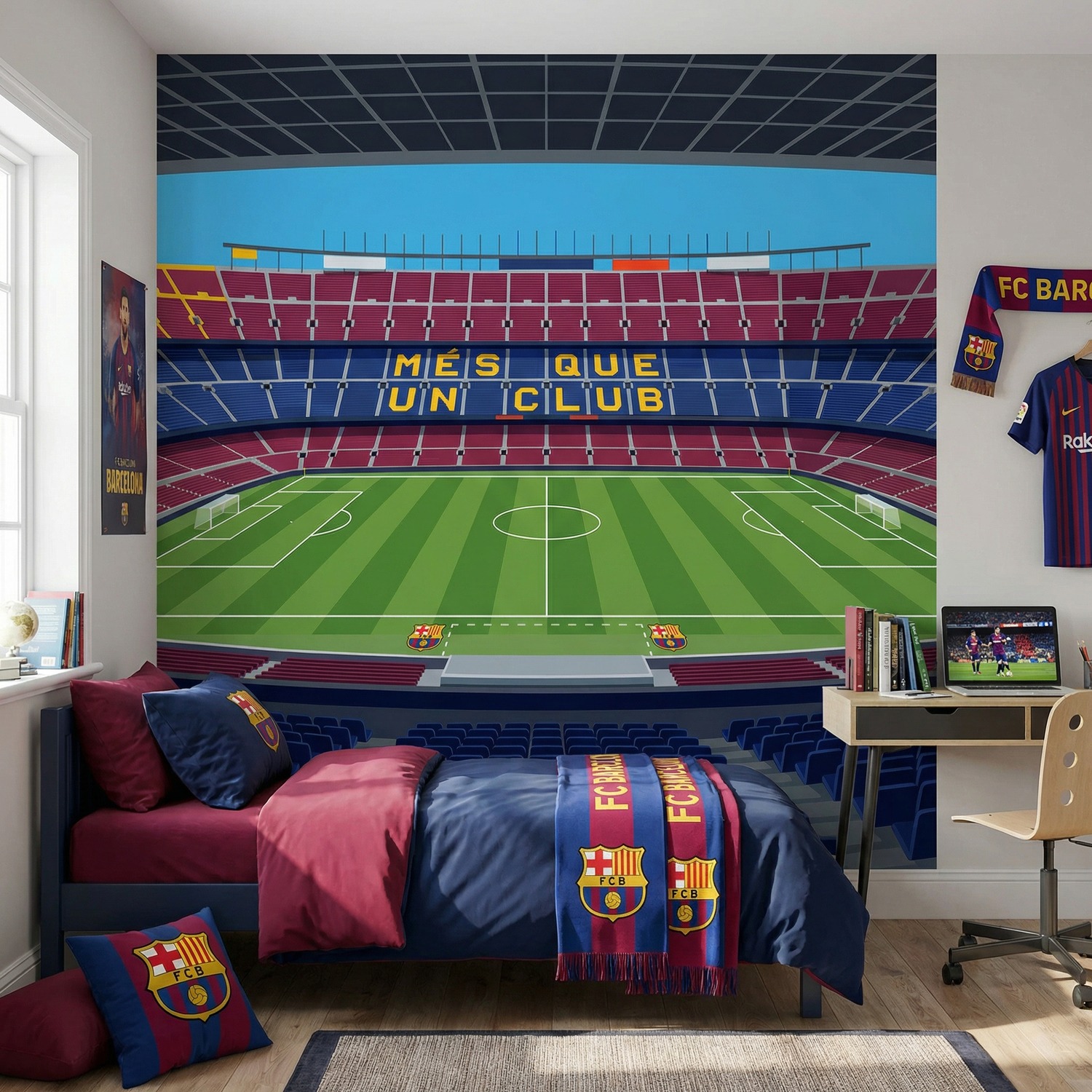 Fotomurali : Interno dello stadio Camp Nou FC Barcelona
