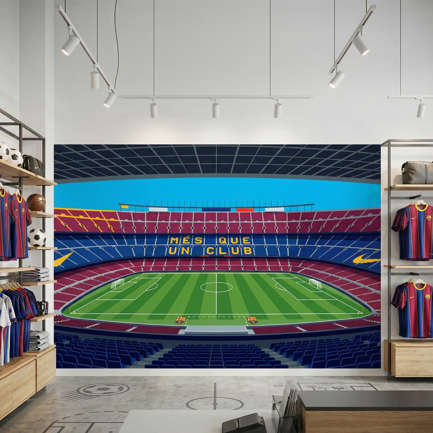 Fotomurali : Interno dello stadio Camp Nou FC Barcelona