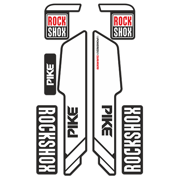 Adesivi per Auto e Moto: Forcelle della bicicletta di Rock Shox Pike su bia