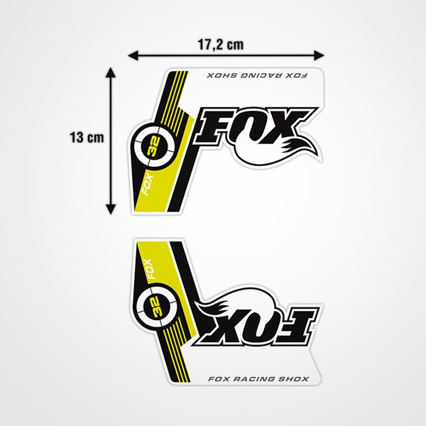 Adesivi per Auto e Moto: Forcella per bicicletta Fox Racing Shox