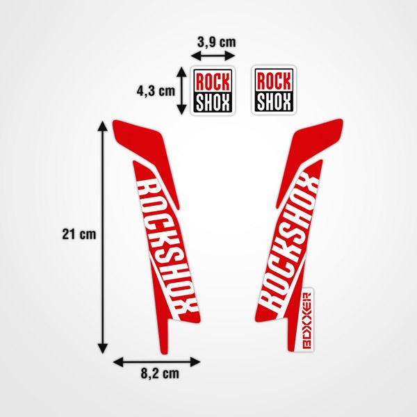 Adesivi per Auto e Moto: Forcella per bicicletta Rock Shox Boxxer