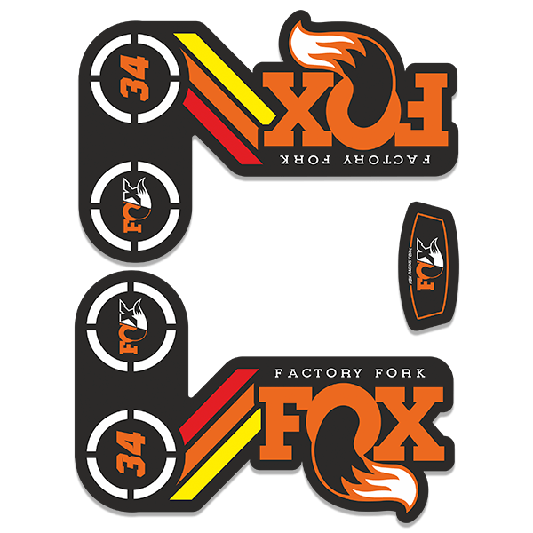 Adesivi per Auto e Moto: Set Fox Factory Fork 34