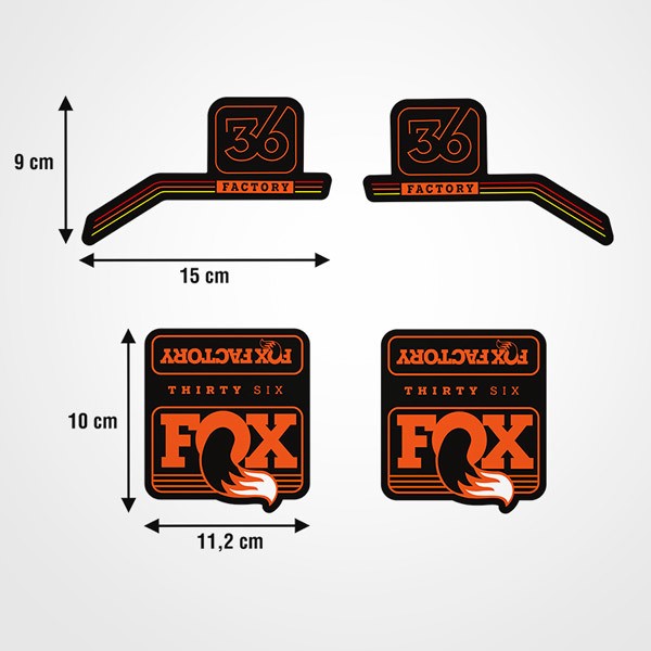 Adesivi per Auto e Moto: Fox Thirty Six forche per biciclette