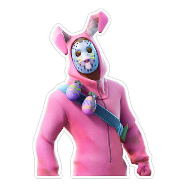 Adesivo Skin Fortnite Coniglio Rosa Stickersmurali Com