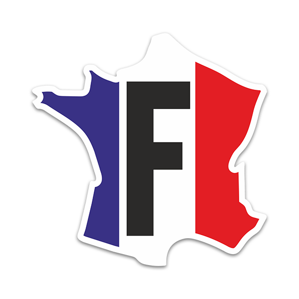 Adesivi per Auto e Moto: Sagoma della Francia