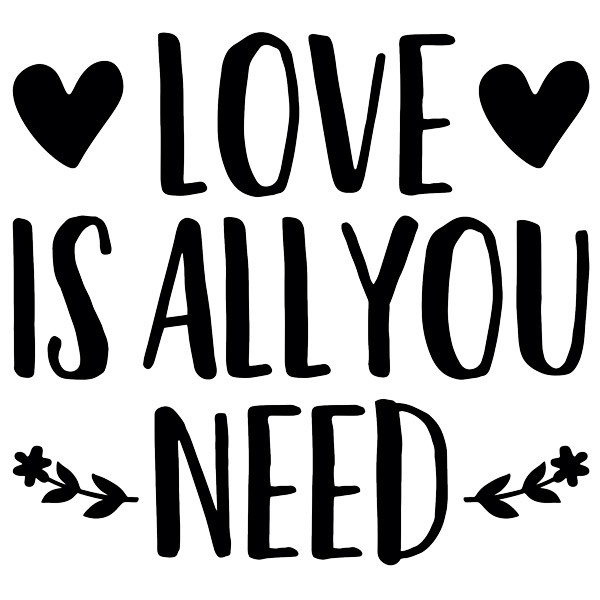 Adesivi Murali: Love is all you need