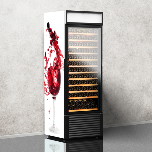 Adesivi Murali: Bicchiere di vino rosso