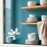 Adesivi Murali: Lucertola tribale o geco 11