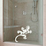 Adesivi Murali: Lucertola tribale o geco 18