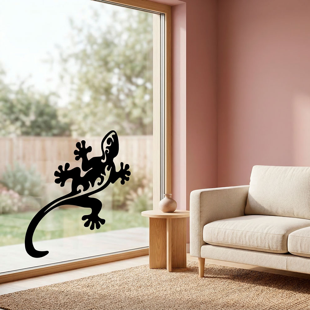 Adesivi Murali: Lucertola tribale o geco