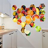 Adesivi Murali: Kit Geometrico Frutta 3