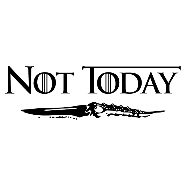 Adesivi Murali: Not today